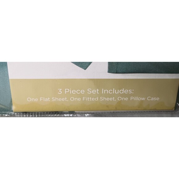 Comfort Bay Twin Size Sheet Set Blue 3pc Microfiber Luxuriously Soft Bedding - Picture 5 of 5